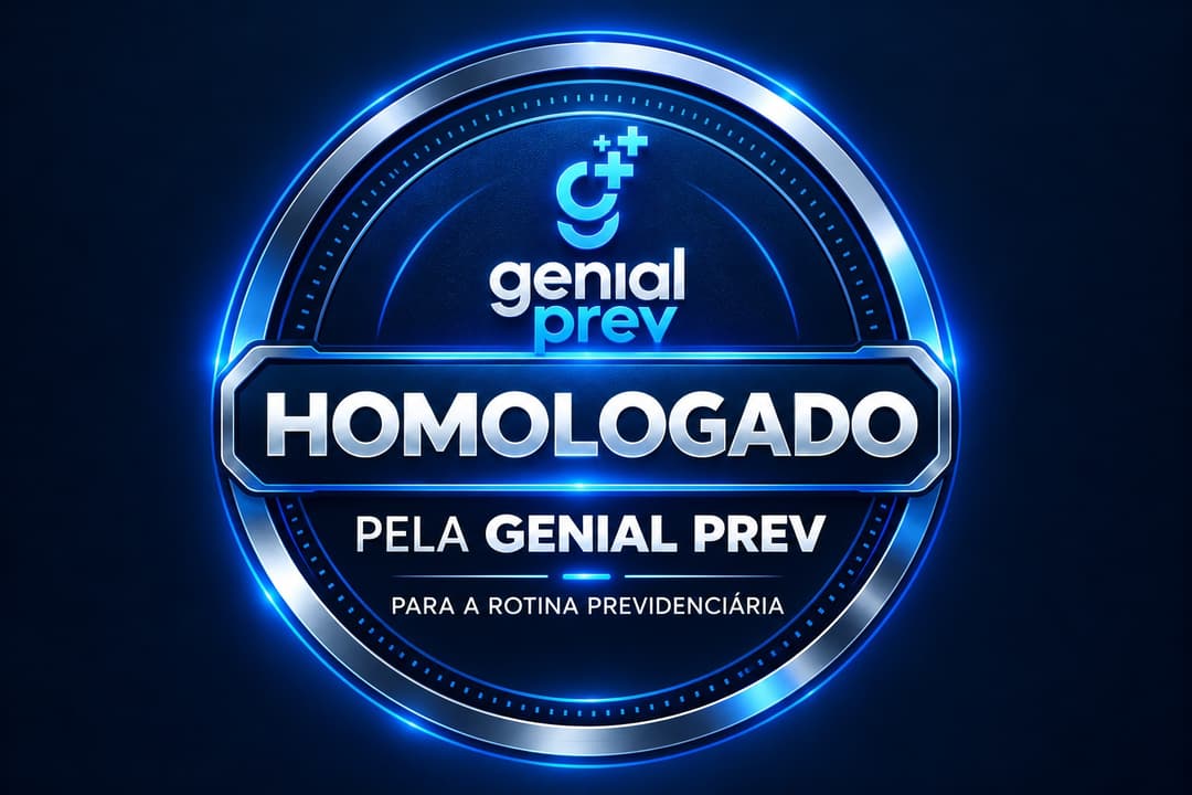 Homologado pela Genial Prev para a rotina previdenciária